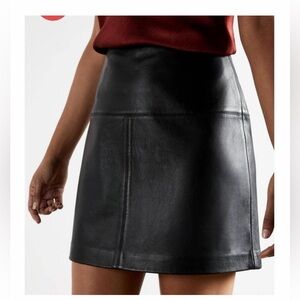 Ted Baker Faux Leather Skirt